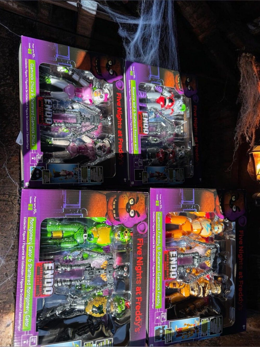 ENDOSkeleton Action Figure Set - Green, Pink, Orange, Silver